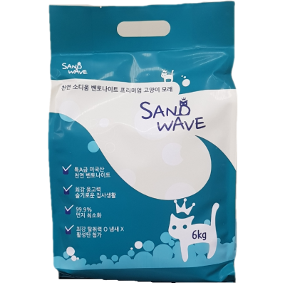천연 소디움 벤토나이트 모래 프리미엄 고양이 모래